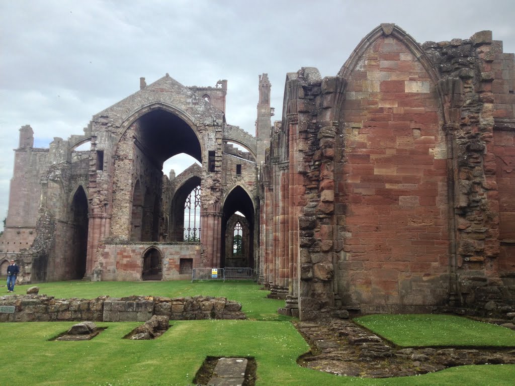 Melrose abbey by david vernier