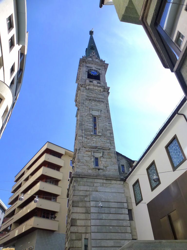 Torre campanaria di St. Moritz - Svizzera by Ilda Casati