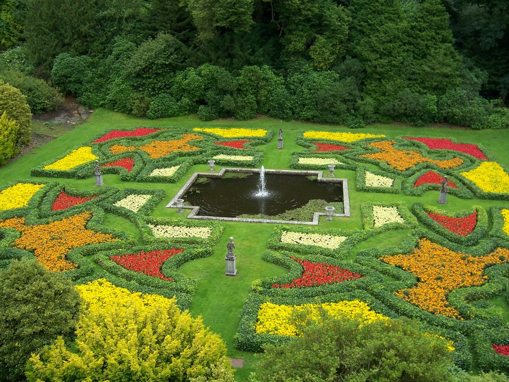 Dutch Garden at Lyme Park by Yvette