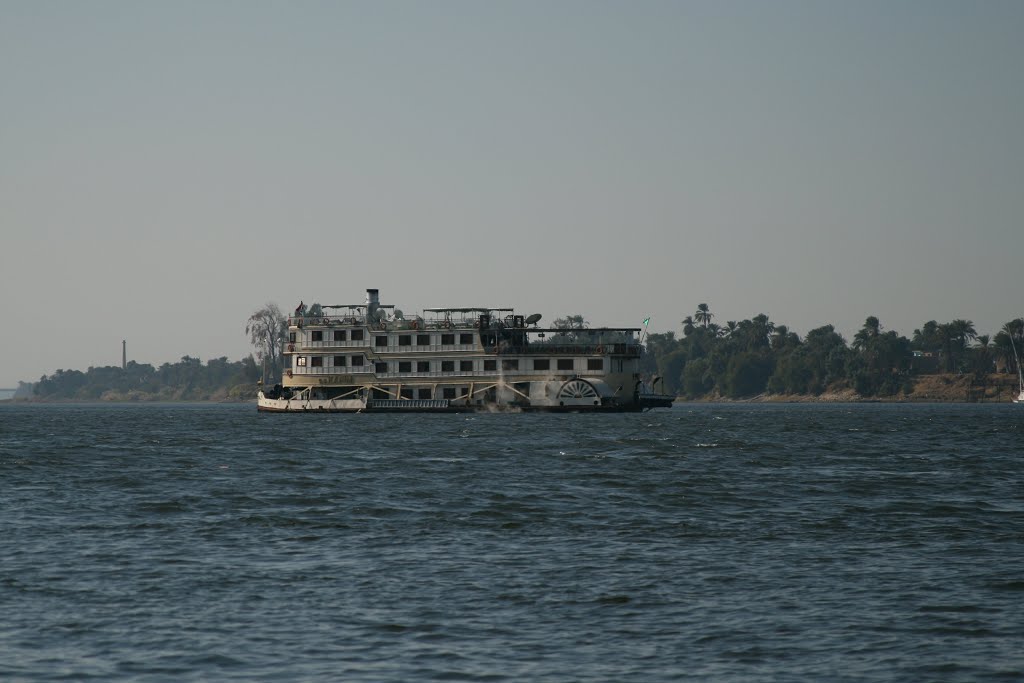 Boat on the River Nile at Luxor by Merlin UK