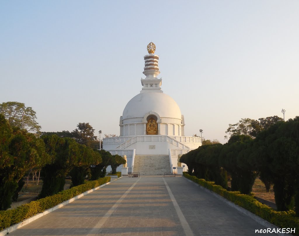 Vishwa Shanti Stupa - 20m view (day sequence) by rakesh sinha