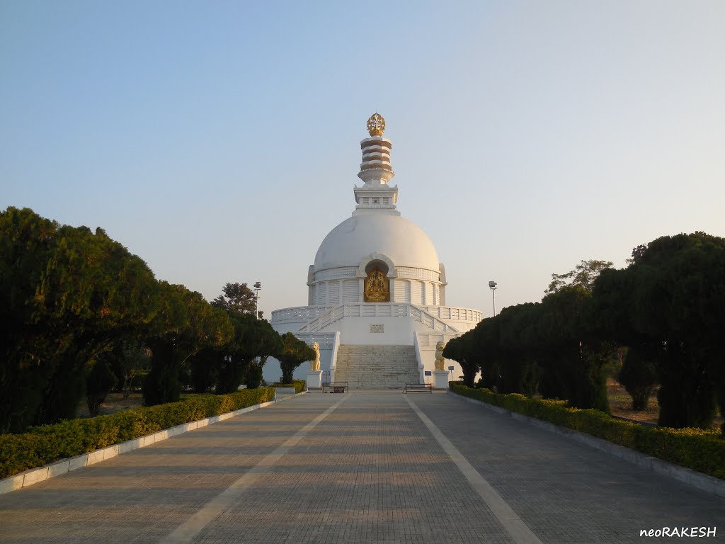 Vishwa Shanti Stupa - 30m view (day sequence) by rakesh sinha