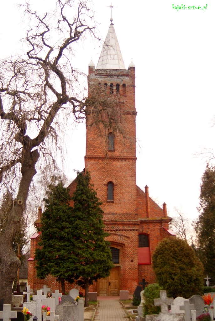 Kościół w Królewie Malborskim by kajaki-sztum.pl