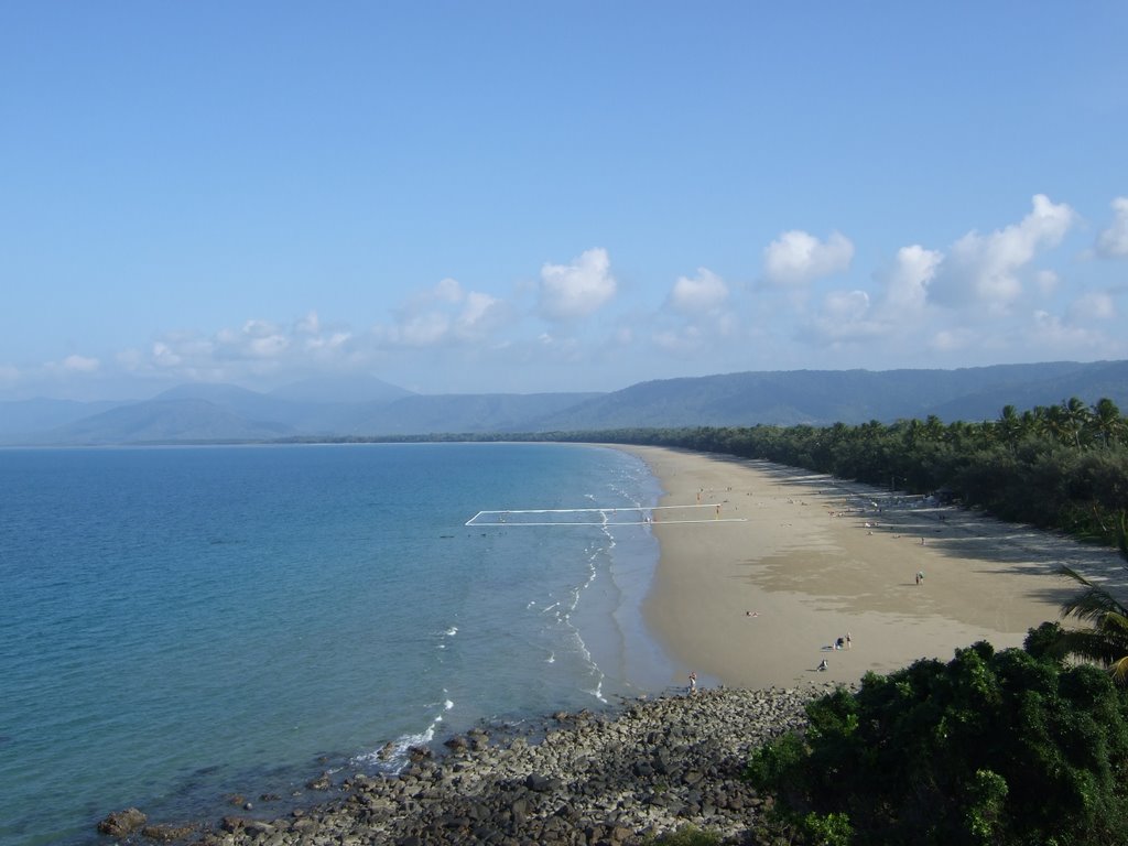 The view of 4 Mile Beach from Rex Lookout: Port Douglas, Australia by sogacci