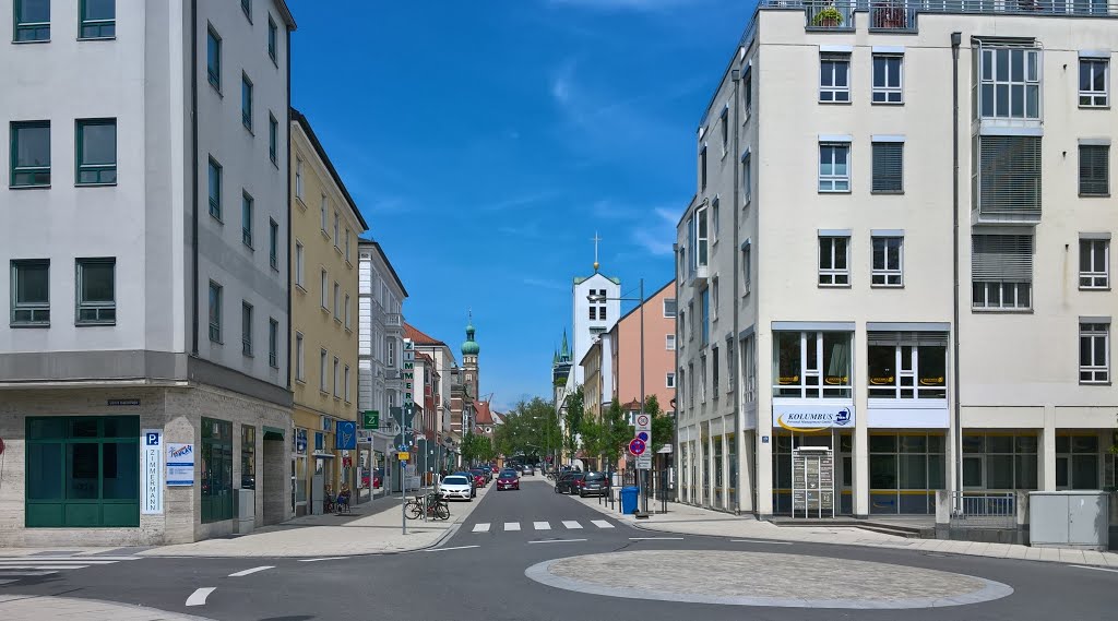 Kreisverkehr Bahnhofstraße, Straubing by SR Radler