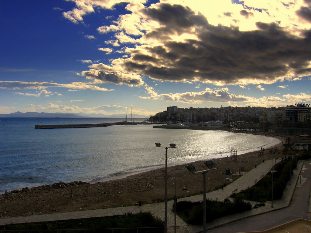 View of beach & entrance to Passalimani Port by Błażej Tomiczek