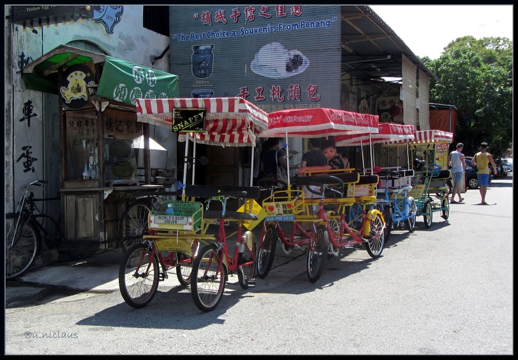 Would you like a Trishaws ride in George Town? by Ulla Niclaus