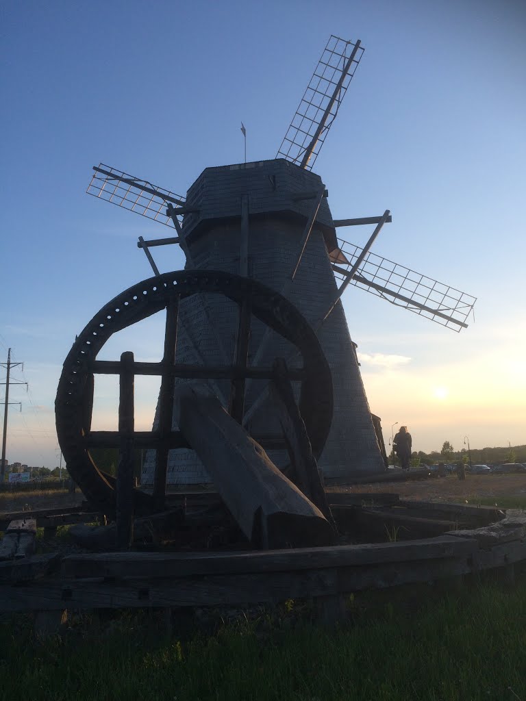 Old windmill of Siauliai city by Aurimas Nausėda