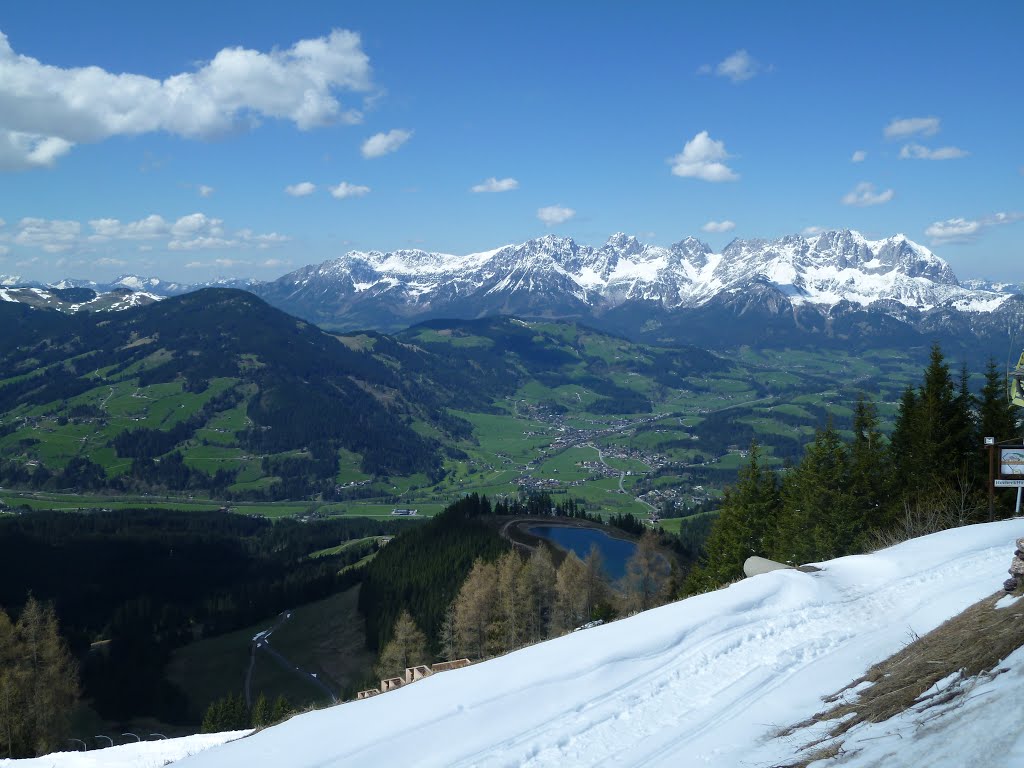 View from Hahnenkamm in Kitzbuhel by mpjvdven