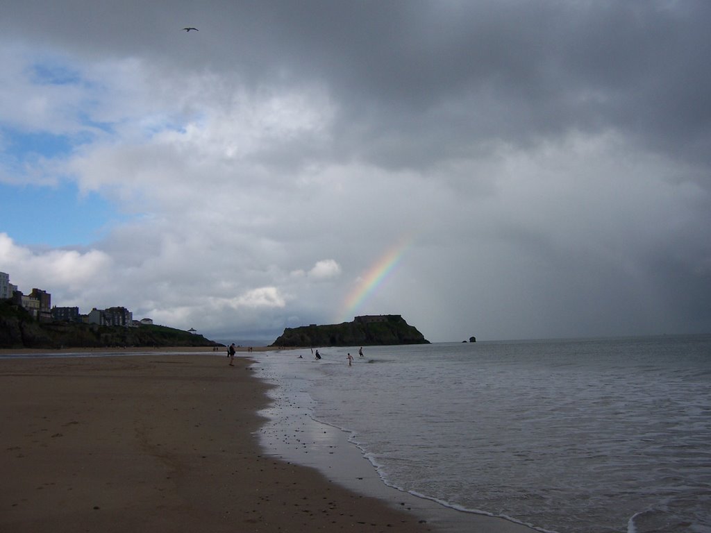 Rainbow over St. Catherine's Island by Yvette