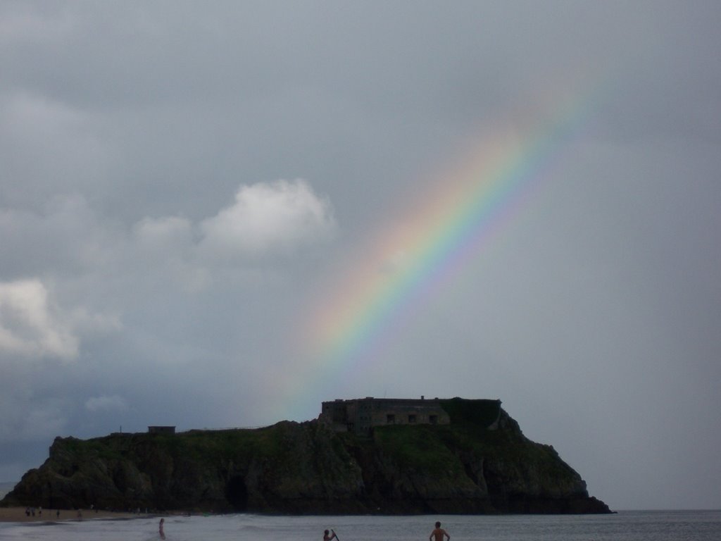 Rainbow over St. Catherine's Island by Yvette