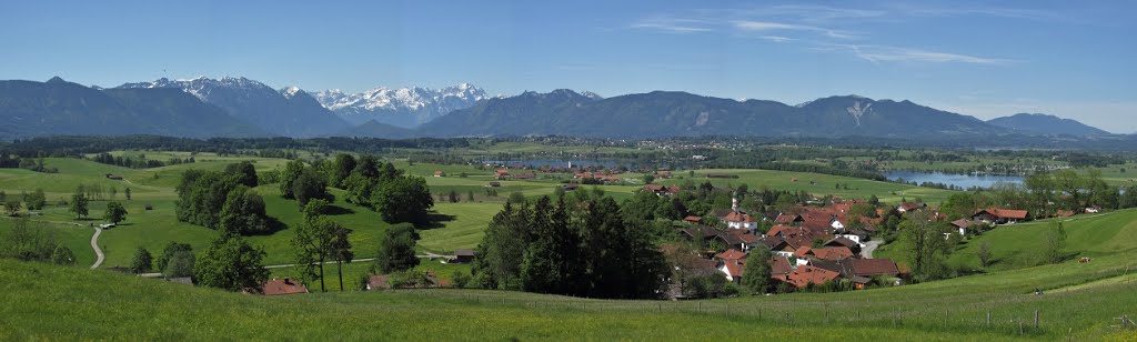 Das herrliche Panorama von der Aidlinger Höhe by hubi1802