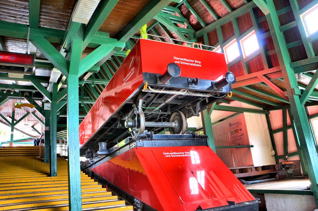 Bahnhof Lichtenhain mit Panoramawagen by Frank Danz