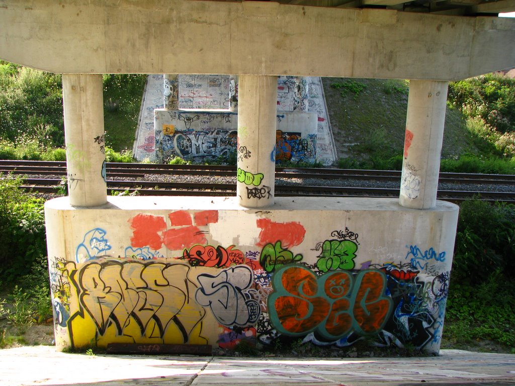 Under Centennial Drive Bridge by J. Miller