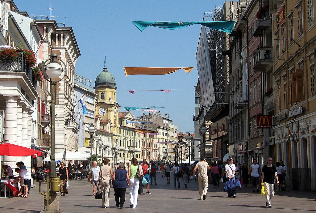 Main street,Rijeka by Murray Geddes