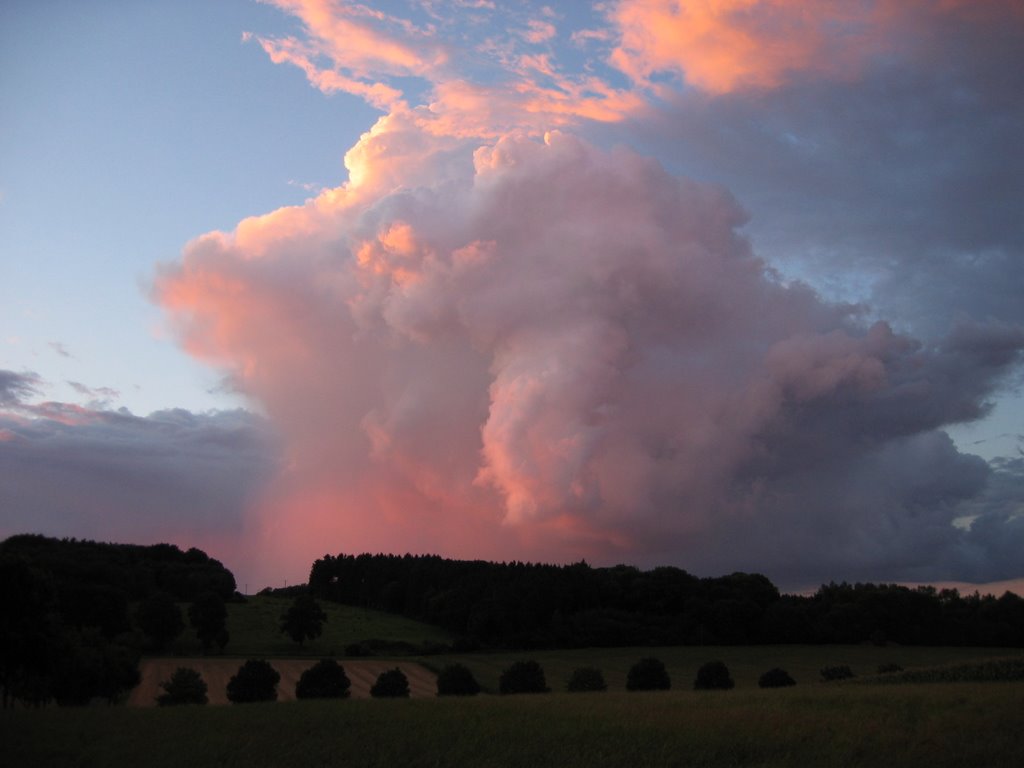 Nottuln, Gewitterwolken über dem Draum by Winfried Thiemann