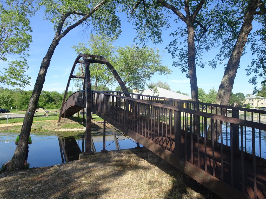 Tenney Park Steel Pedestrian Bridge by Corey Coyle