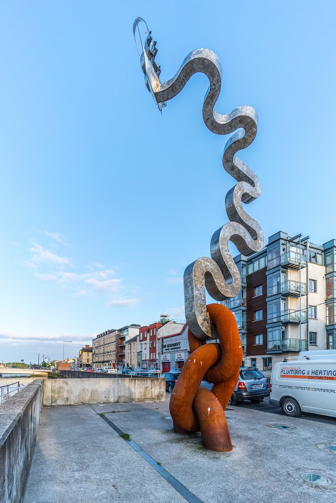 DENIS O’CONNOR’S SCULPTURE [GRATTAN QUAY WATERFORD] by William Murphy