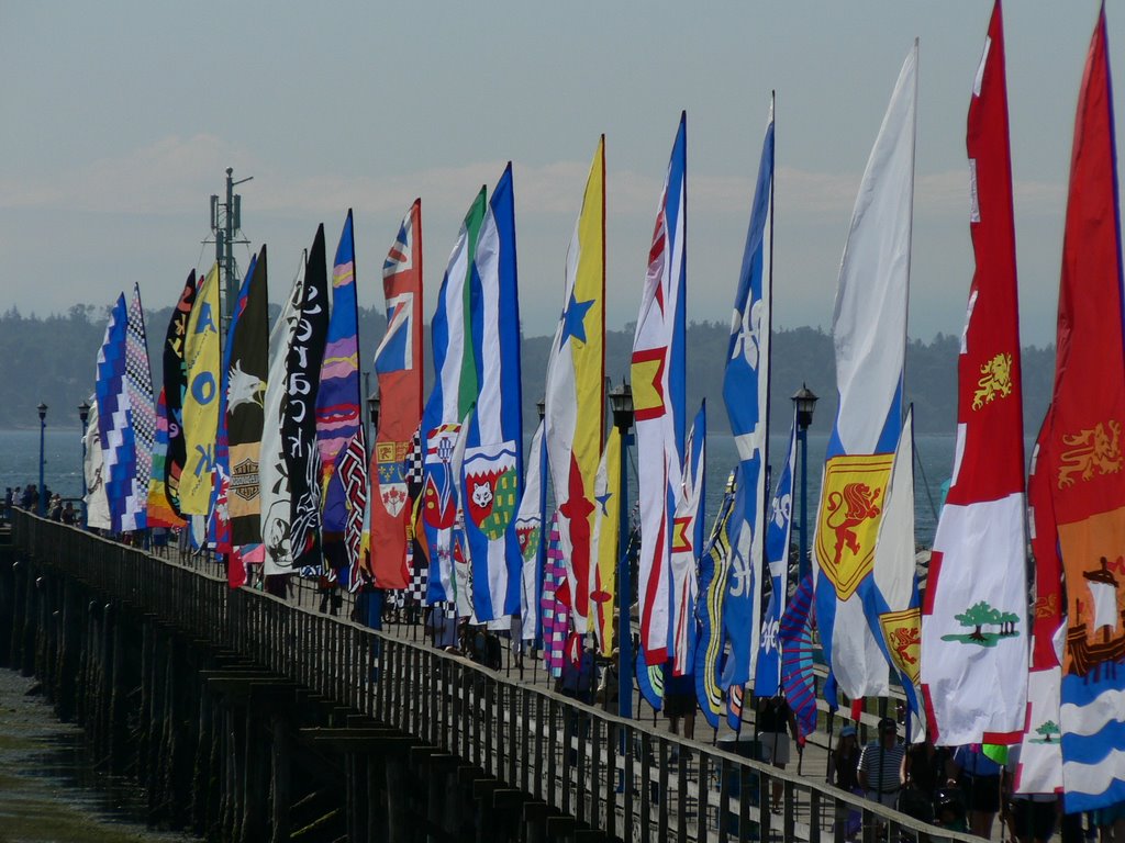 British Columbia day celebration on pier, White Rock, Canada by pathcan