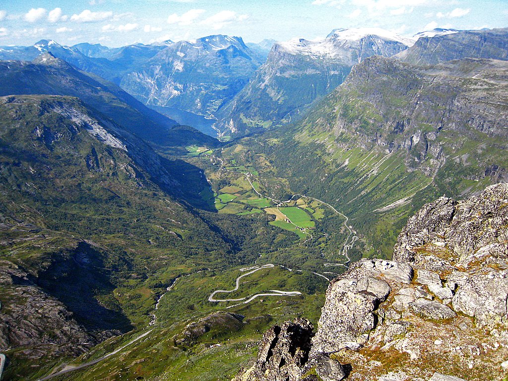 Geiranger as seen from Mt. Dalseniba by Carmel Horowitz