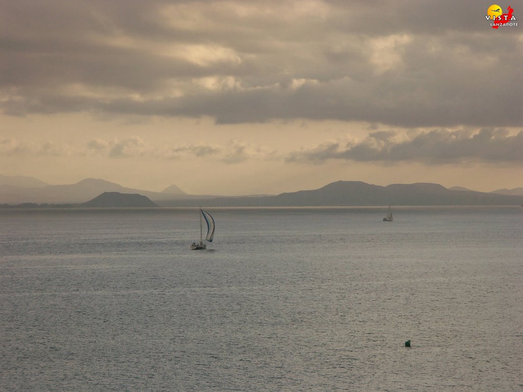 Sunset on Lanzarote by Michael Ibig