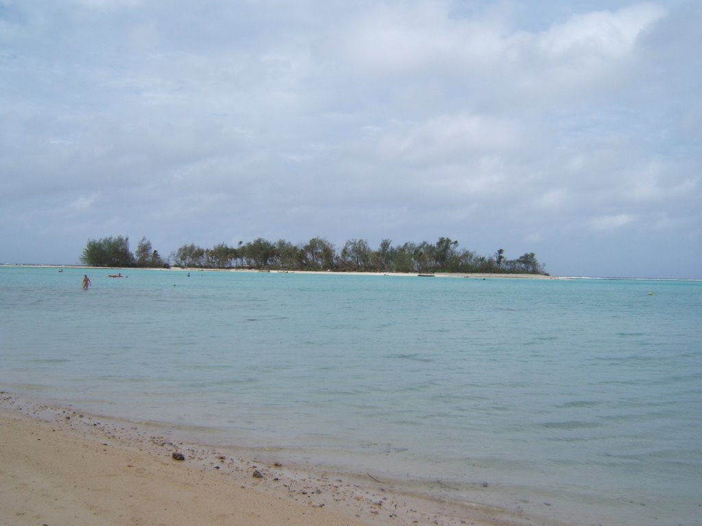 Muri Beach during the rain & just after several hurricanes by Crazy Linda