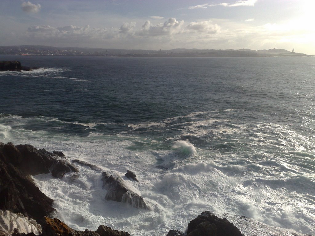 A Coruña desde Seixo Branco (Mera) by Víctor González