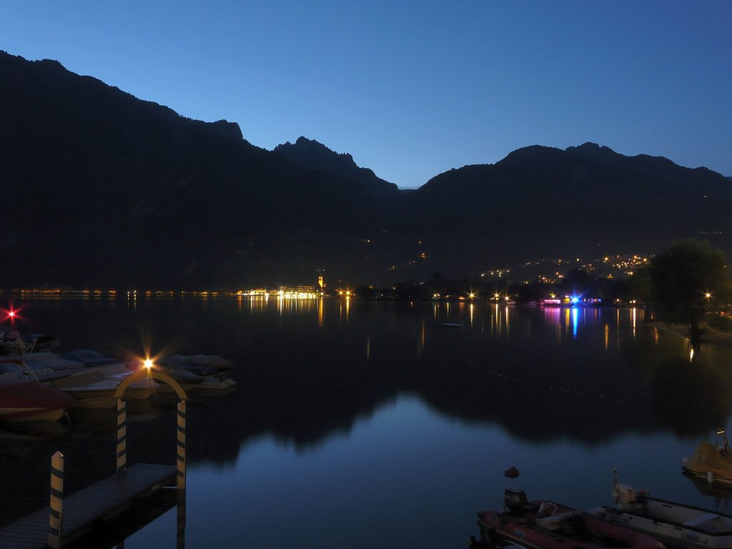 Porlezza by Night from Camping Darna by Chris Adamse