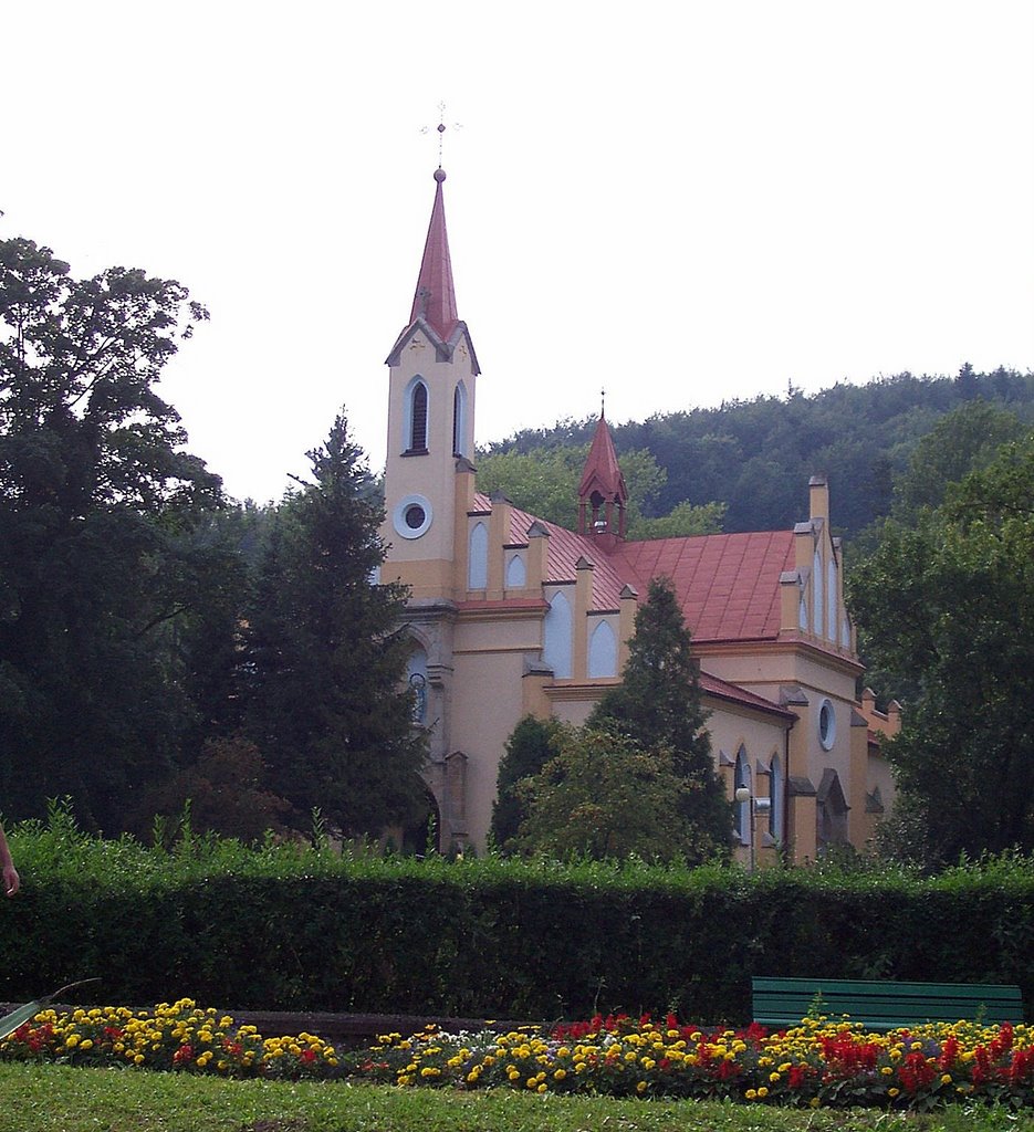 Rymanów Zdrój.Kościół by Janusz Andrzejewicz