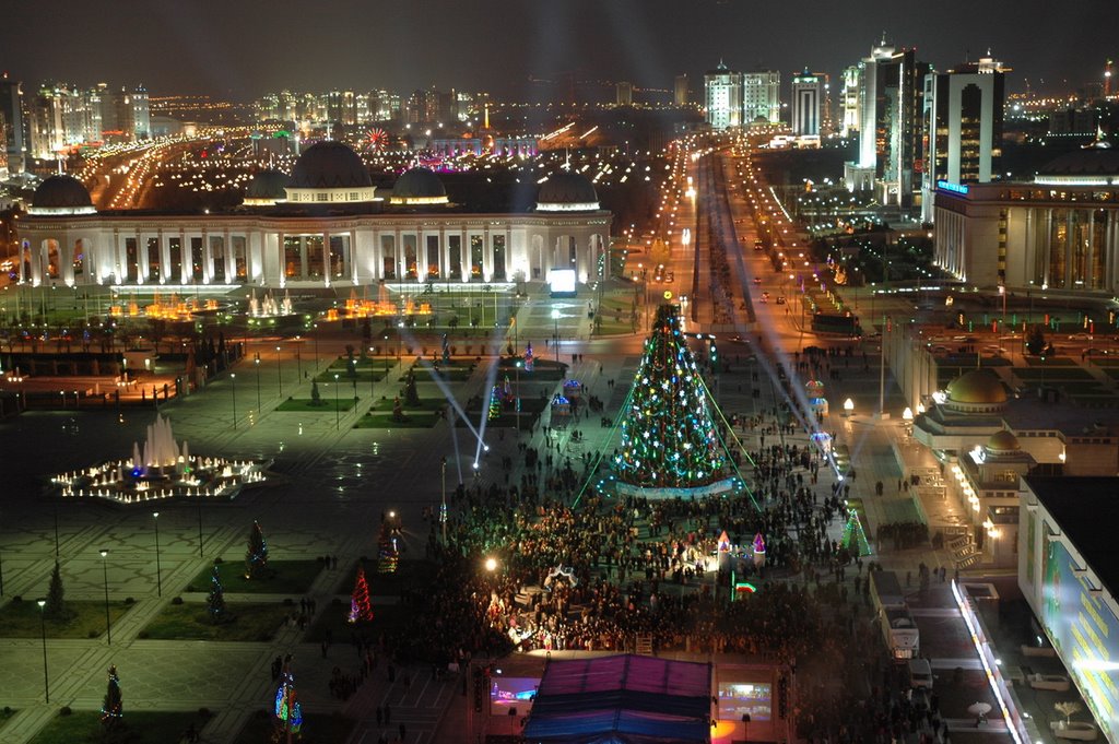 The Main Square in Ashgabad by coverMR