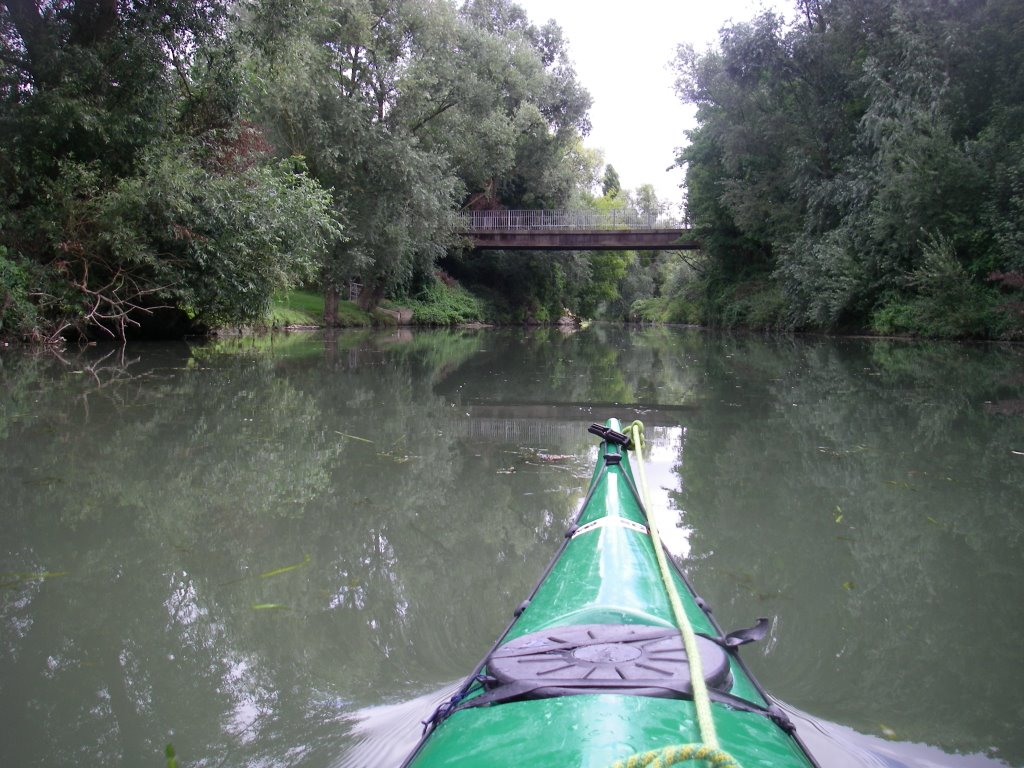 PARIS-ROUEN en kayak 10/453, pont de l'île La BORDE by papyrus