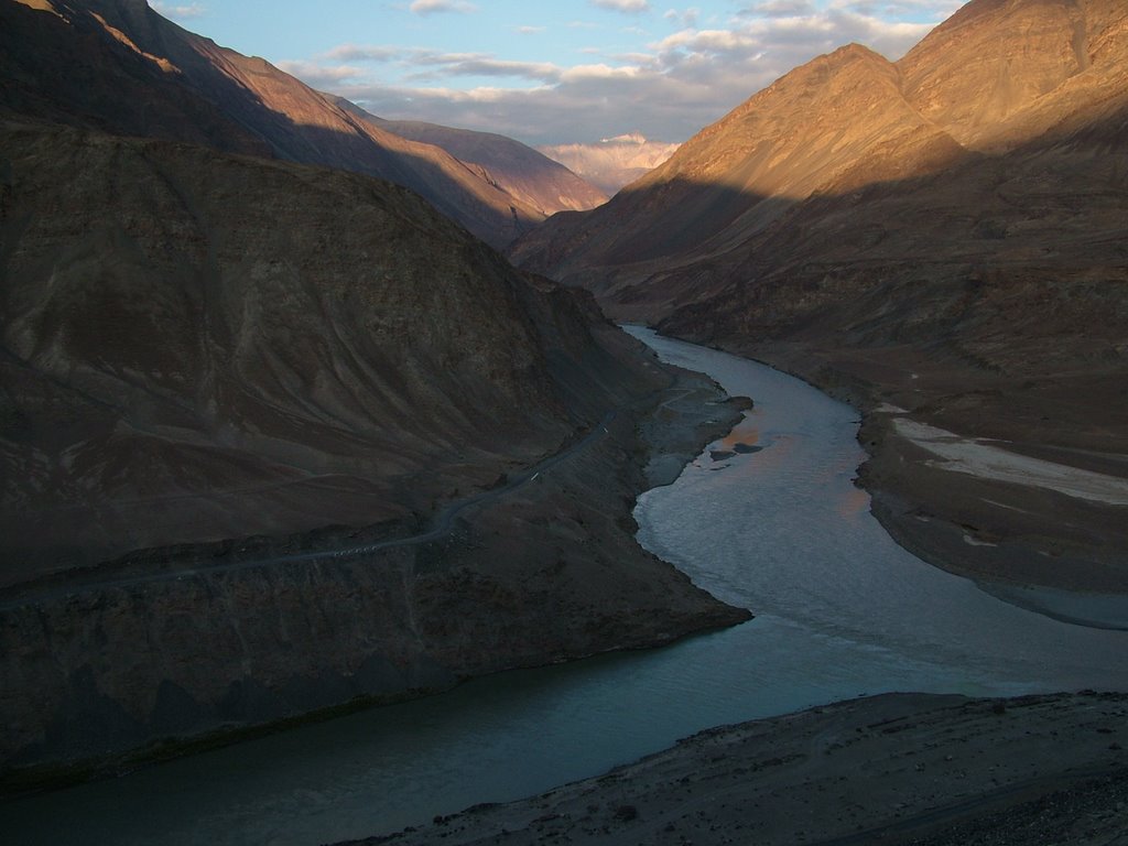 Zanskar and Indus river junction by Andrej Paušič