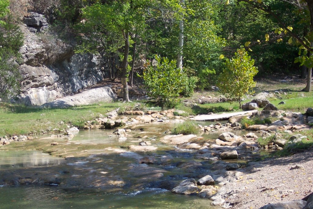 Small Rapids in Honey Creek by A. Burrows