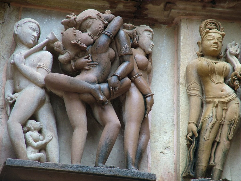 Erotic act, Khajuraho by Andrej Paušič