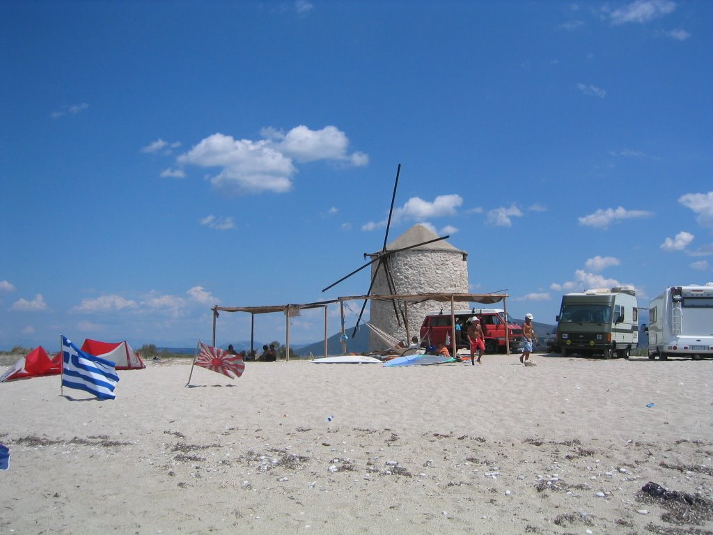 Windmill at Gyropetra by Mark Bijwaard