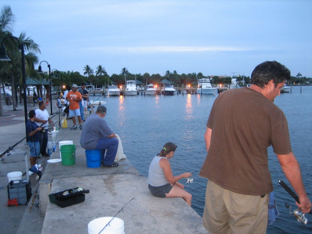 Fishing in the Boynton Beach by Kaikobad Hossain