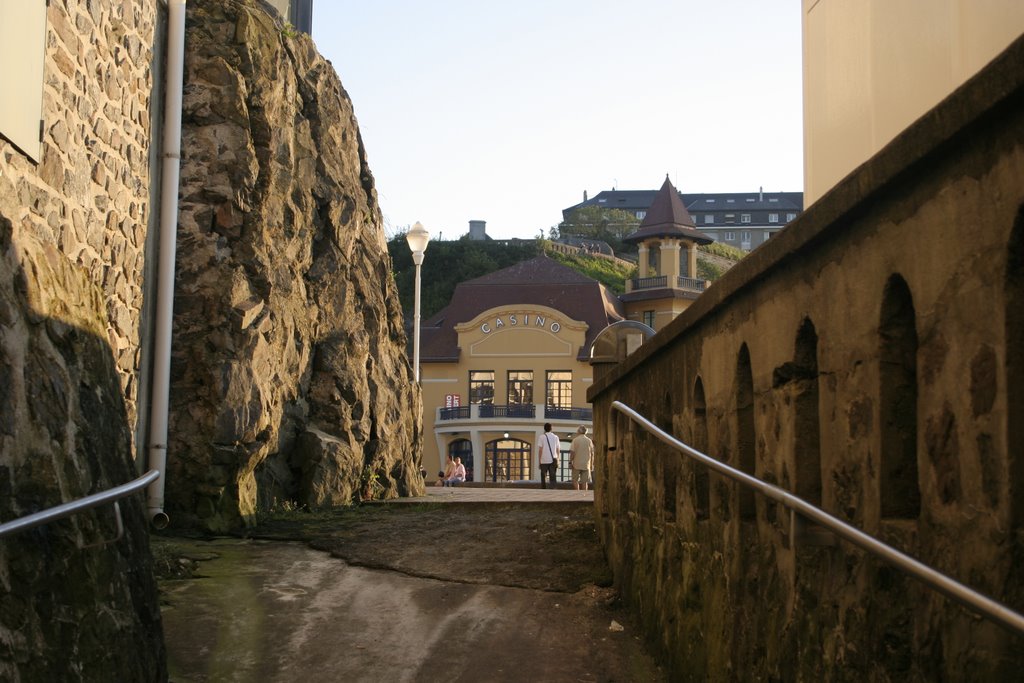 Granville Casino from rock tunnel by bernard Roughton