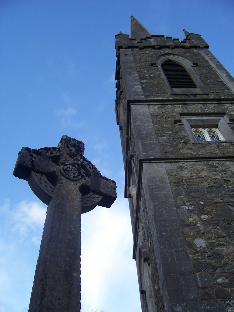 Church & cross in Virginia by Jesus Brisach