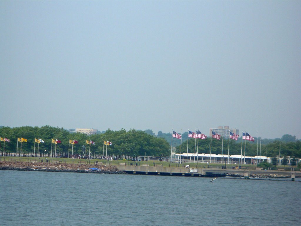 Liberty State Park Flags by gimmecoffee12