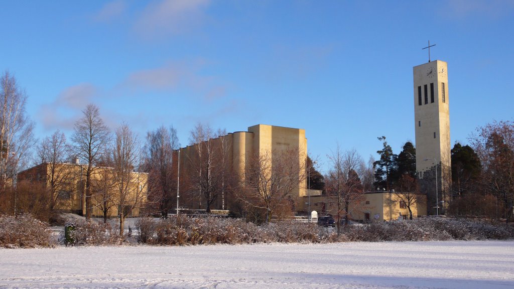 Main Evang. Luth.Church in Varkaus, November 2007 by KHi