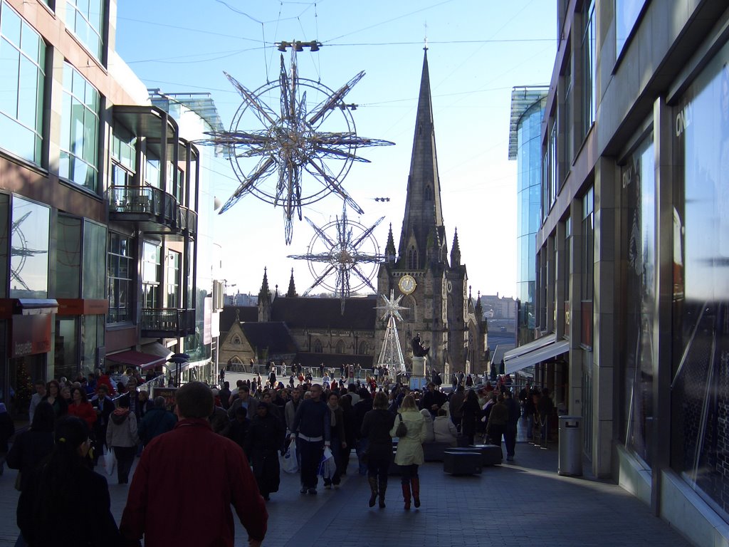 New Street with the *Saint Martin Church* - Birmingham [140°] (i) by Jens H.