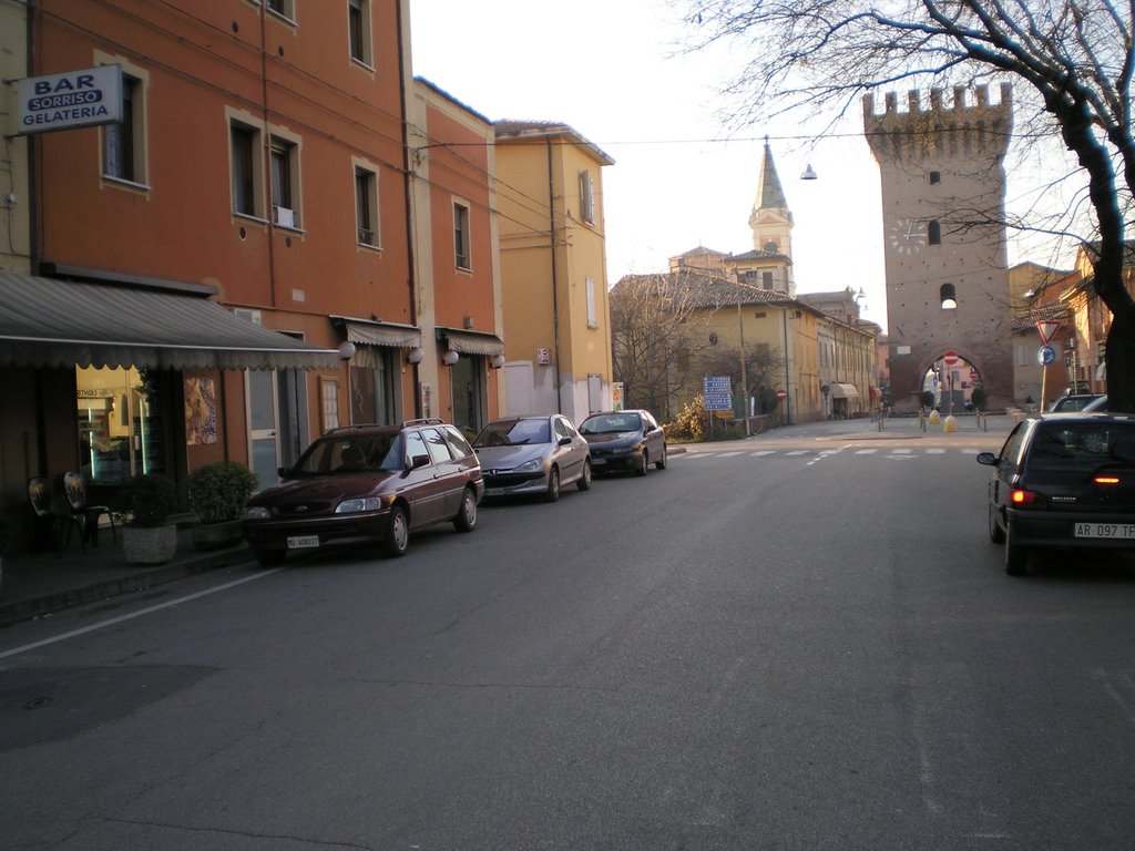 Via dei Mille e la torre medioevale...antico ingresso principale del paese by Airone