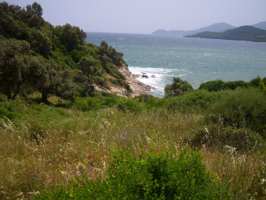 View from ancient Stageira area by Loukas Kalogirou