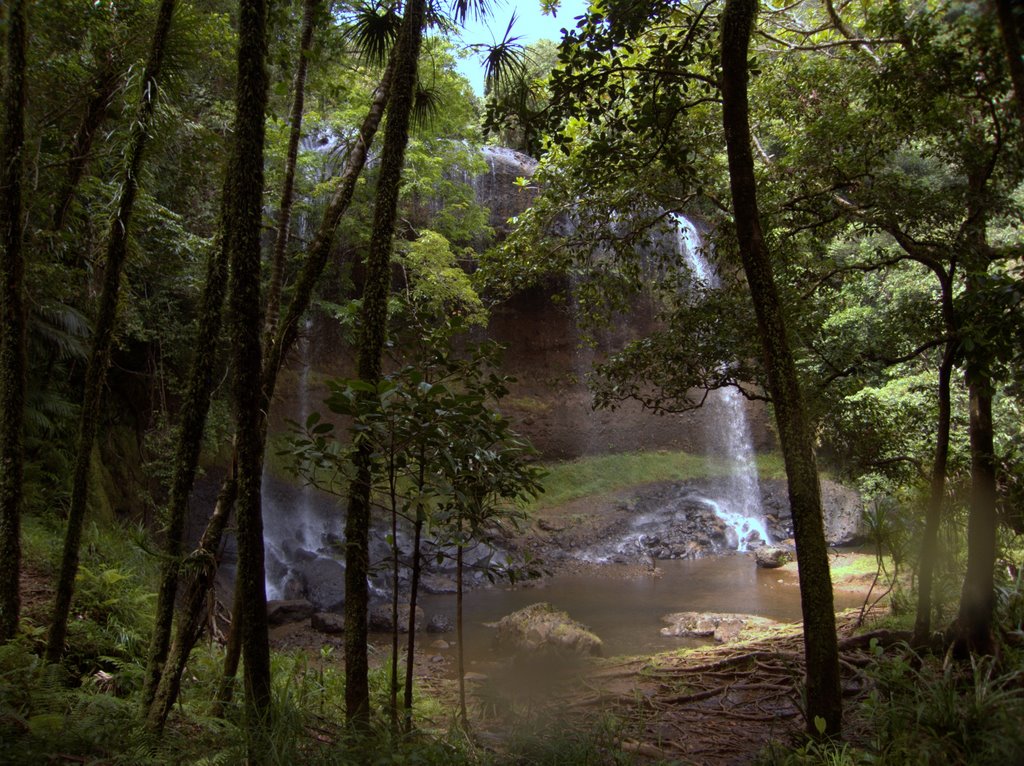 Ngerdmau Waterfall by Anton Cherepov