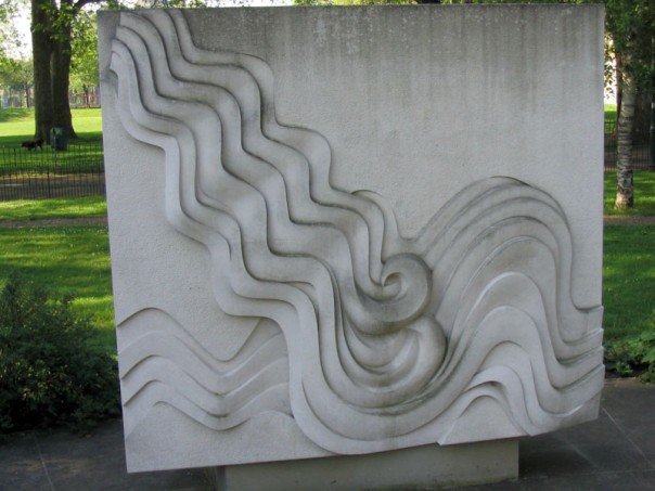 Art piece depicting Elemental Water, Peace Garden, London by Dan SHEA