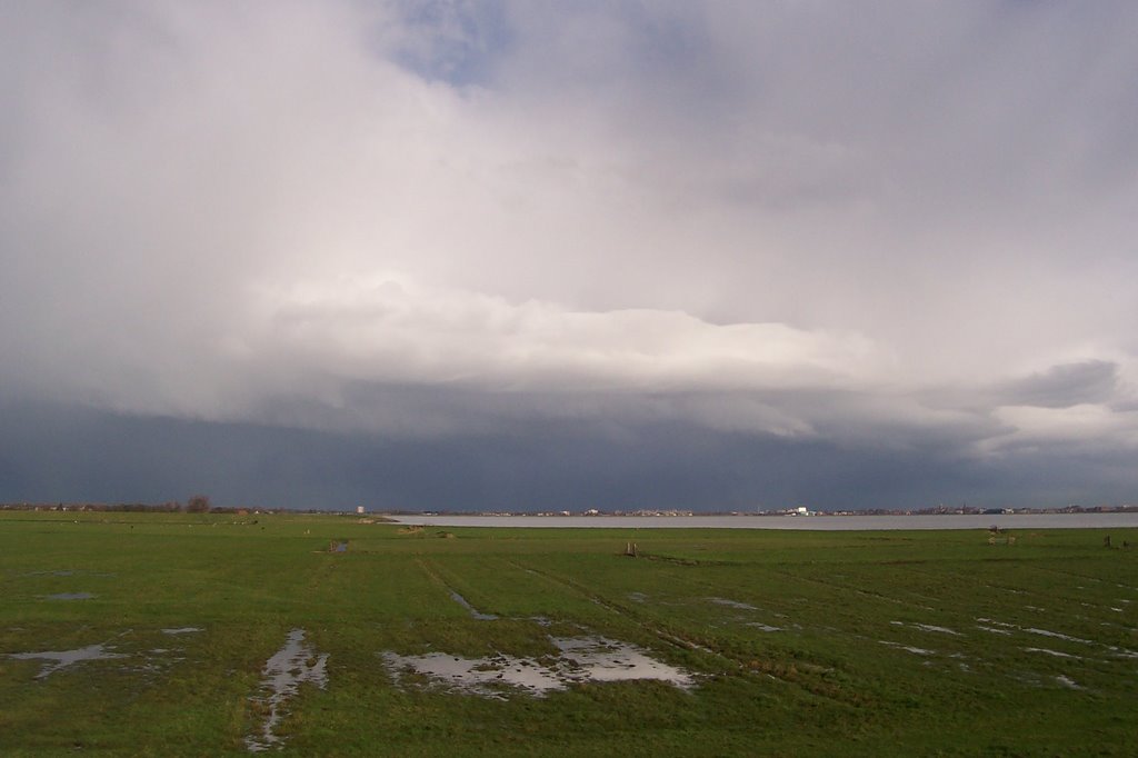 Thunderstorm over Hoorn by Paul Bootsman