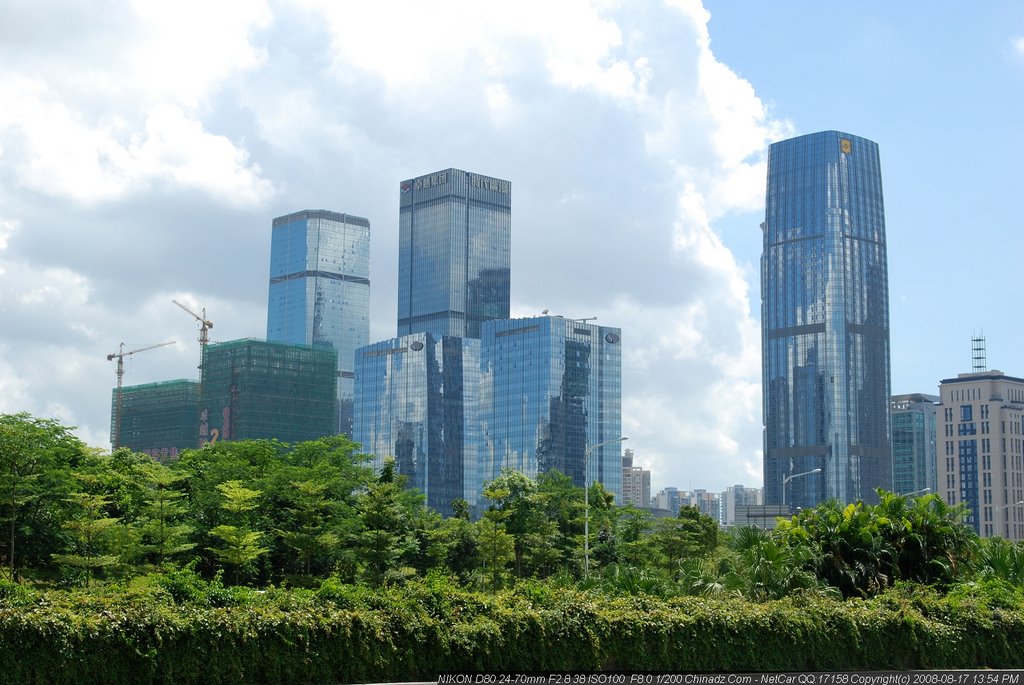 Futian CBD, Futian, Shenzhen, Guangdong, China by NetCar