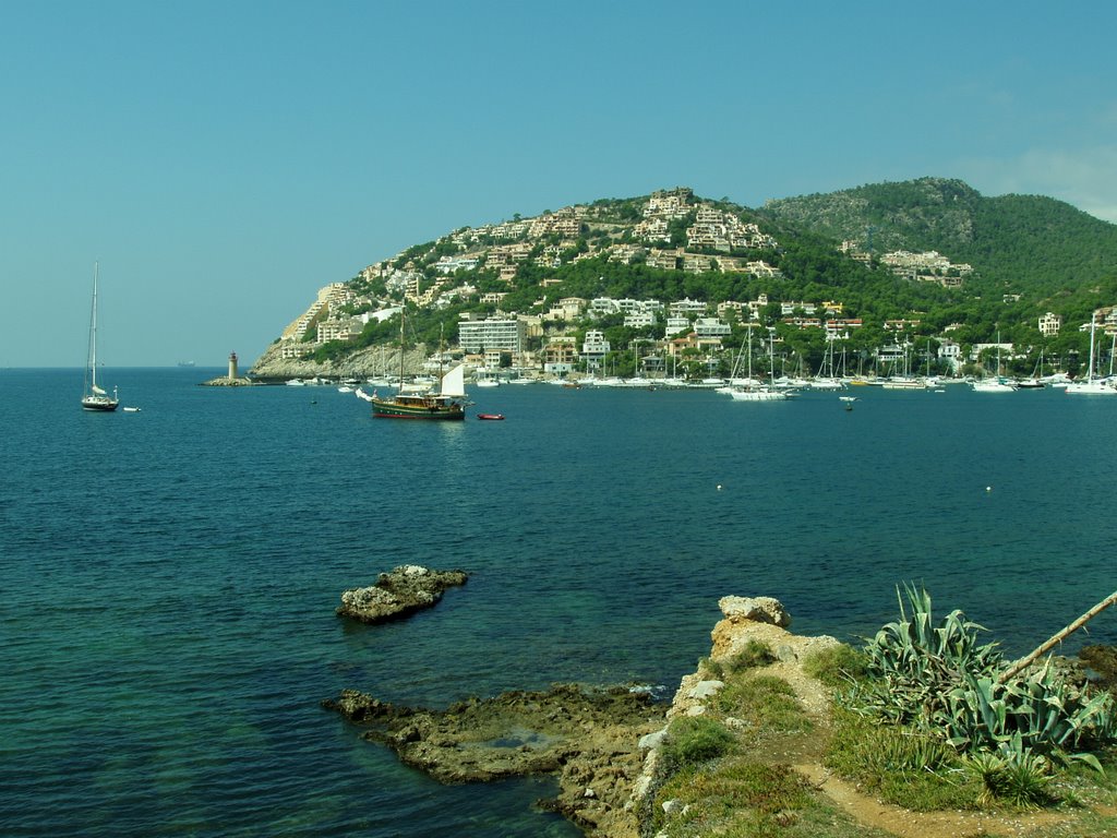 Looking across the Port D'Andratx by HexxenHammer