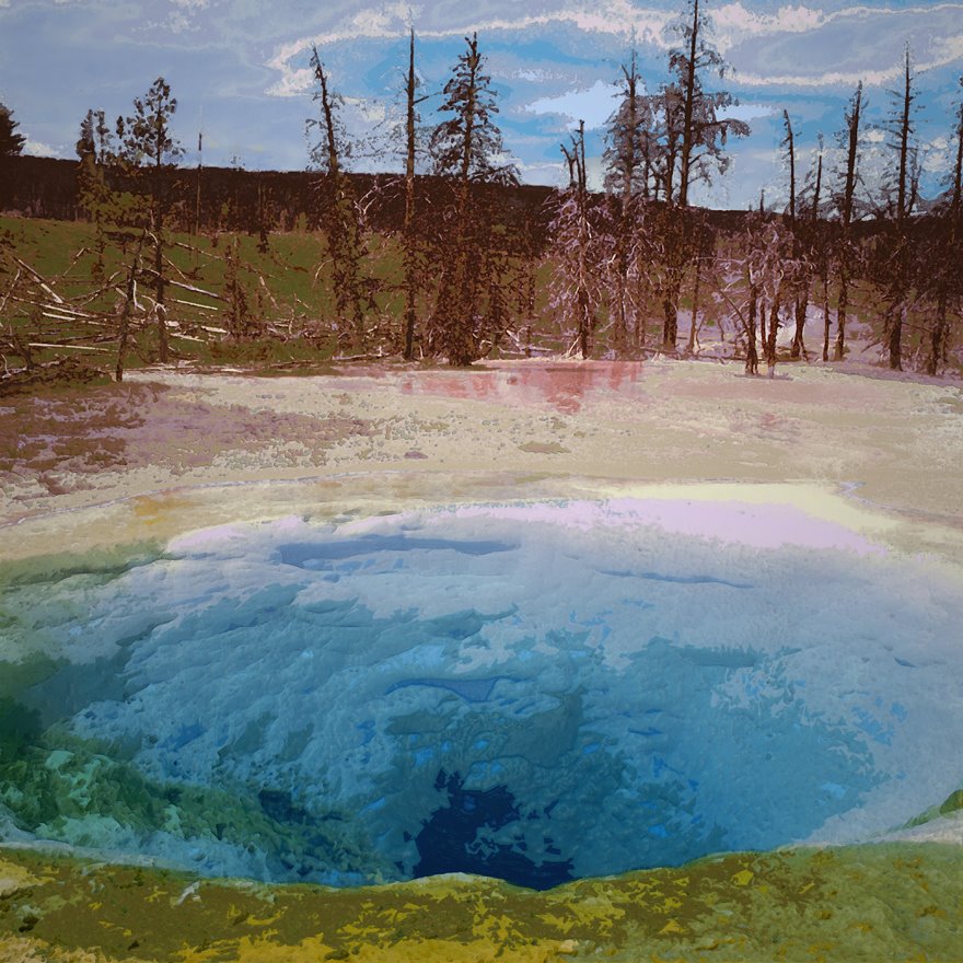 "Impression of Yellowstone" 08 by Dean Lee Uhlinger