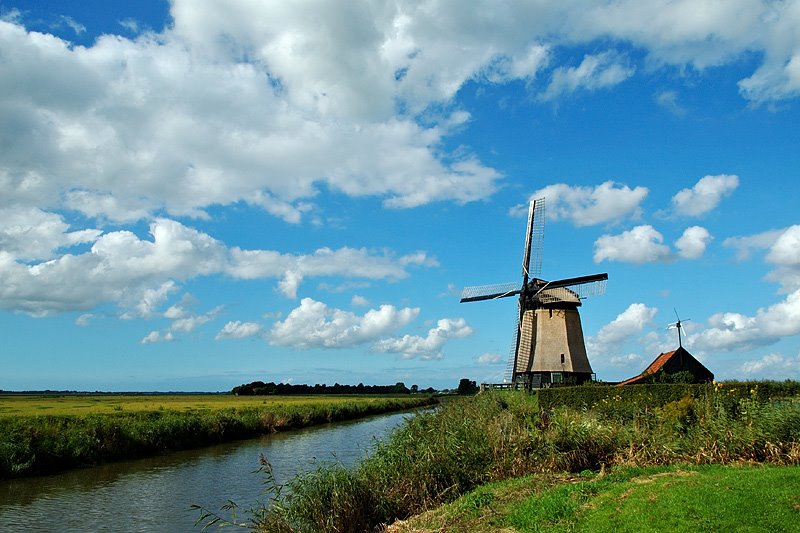 Schermer Windmill by Alexander Admiraal